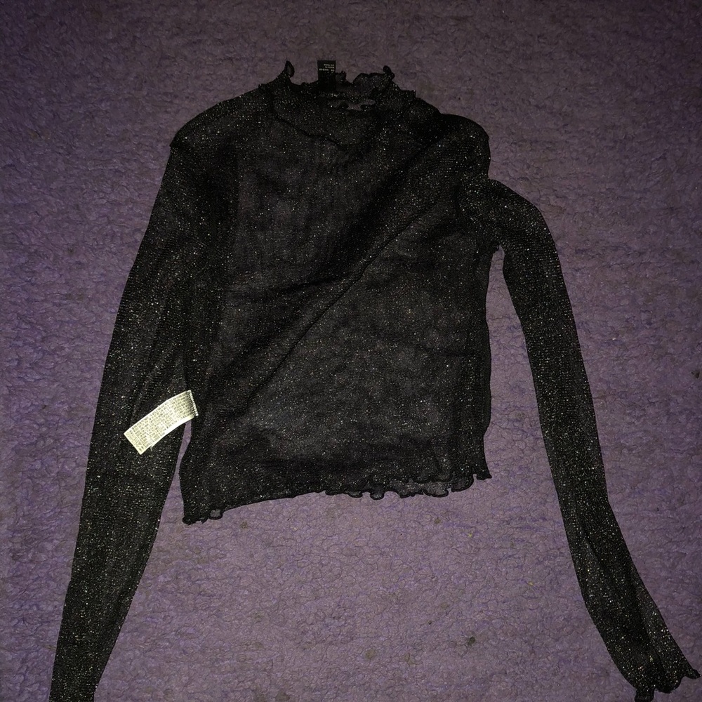 Glitter net shirt